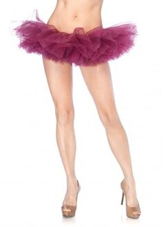 Leg Avenue Europe Organza Tutu Burgundy - One Size Paars