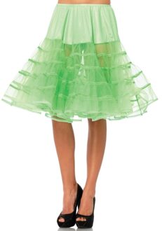 Leg Avenue Fifties thema lange petticoat neon groen voor dames