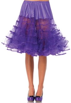 Leg Avenue Fifties thema lange petticoat paars voor dames