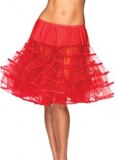 Leg Avenue Fifties thema lange petticoat rood voor dames