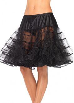 Leg Avenue Fifties thema lange petticoat zwart voor dames