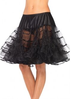 Leg Avenue Lange zwarte petticoat voor dames