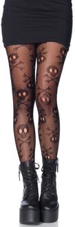 Leg Avenue LEG-AVENUE - Visnet doodskop legging voor vrouwen - Accessoires > Panty's en kousen