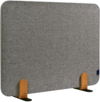 Legamaster ELEMENTS bureauscherm akoestisch 60x80cm grijs houders