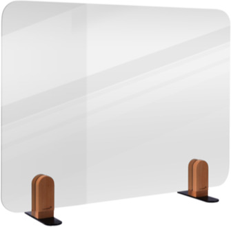 Legamaster ELEMENTS transparant bureauscherm 60x80cm (houder)