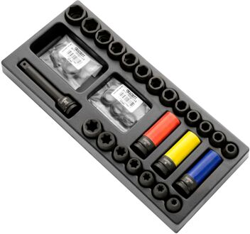 Lege Inlay voor Module Impactdoppen en Accessoires | 1/2" E041604 - E041606