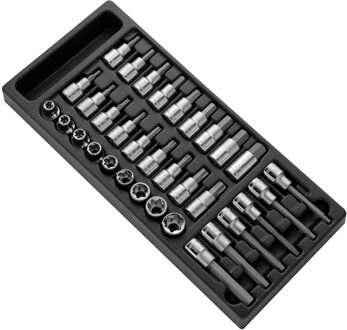 Lege Inlay voor Module met Schroevendraaierdoppen en Torx®-doppen | 1/2" E032922 - E032923