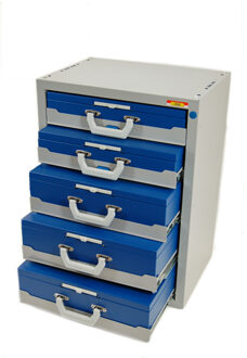 LEGE KAST VOOR STALEN KOFFERS - 2X66 EN 3X100 MM - 2195366903