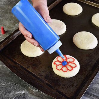 Lege Plastic Squeeze Fles Kruiderij Dispenser Met Twist Op Cap Boston Ronde Flessen Voor Olie Salade Ketchup Container Bpa Gratis