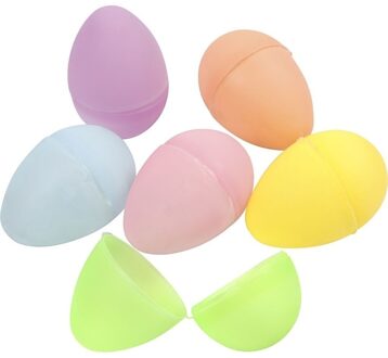 Lege surprise paaseieren - 24 - 4,5 cm - pastel kleuren Multi