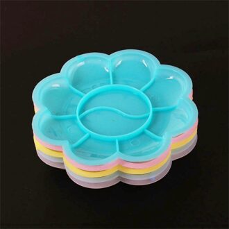 Lege Verf Strips 10 Strips 60 Potten 3-5Ml Lege Verf Pot Pod Strips Arts Ambachten Plastic Opbergdoos containers Voor Scholen Pigment groen 10stk