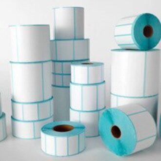 Lege Witte Thermische Label Zelfklevende Stickers Printer Label Rolls 40x60x400x5