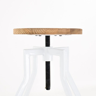 Legend Hoge draaibare kruk wit - in hoogte verstelbaar