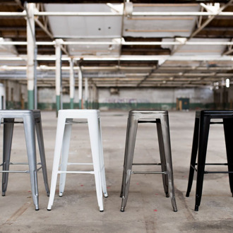 Legend Metalen barkruk zwart - 65 cm