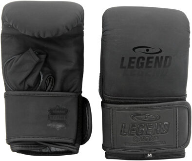 Legend Sports Bokshandschoenen Wrist Lock Leer Zwart Maat L