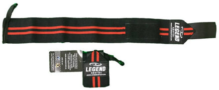 Legend Sports Polsbandage 30 Cm Zwart/rood