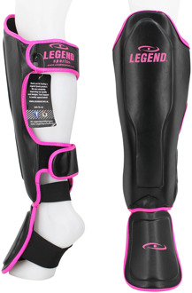 Legend Sports Scheenbeschermers Best Dames Zwart/roze Maat L