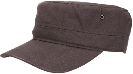 Leger/army pet - volwassenen - antraciet - Militairy cap