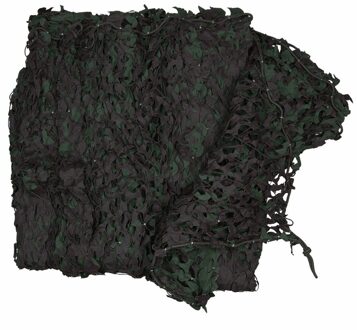 Leger camouflagenet - 6 x 3 meter - kunststof - groen/bruin - binnen/buiten - met ophang riempjes