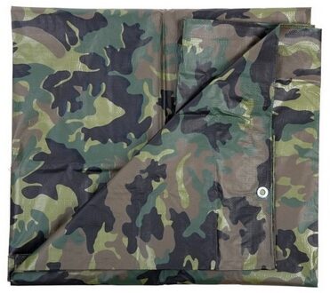 Leger thema feest camouflage afdekzeil groen 2.85 x 4 meter