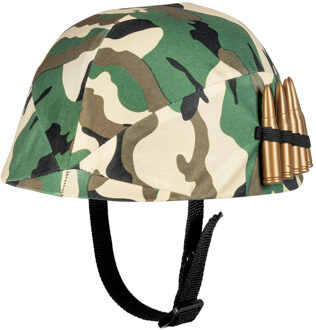 Legerhelm Camouflage Kinderen Multikleur - Print