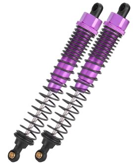 Legering 2 Stks/set Olie Verstelbare Type 130Mm Lange Schokdemper Demper Voor Rc Auto 1/10 Crawler Truck Hop-up Onderdelen Hsp Hpi Paars