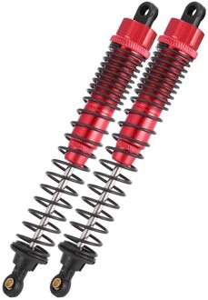 Legering 2 Stks/set Olie Verstelbare Type 130Mm Lange Schokdemper Demper Voor Rc Auto 1/10 Crawler Truck Hop-up Onderdelen Hsp Hpi Rood