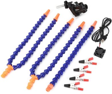 Legering Helpende Handen Vreemde Armen Solderen Lassen Bankschroef Tafel Klem Station 4Pcs Flexibele Draaibare Met Vergrootglas