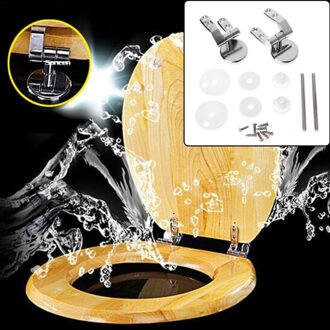 Legering Toiletbril Scharnieren Bevestigingen Set Chrome Met Schroeven Voor Wc Accessoires