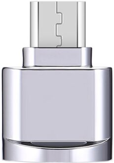 Legering USB 3.1 Mirco USB Micro SD TF Kaartlezer OTG Adapter voor Android Telefoons O.19 Zilver