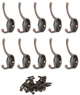 Legering Vintage Garderobe Haak Badkamer Jas Enkele Rode Haak Brons Hardware Haak