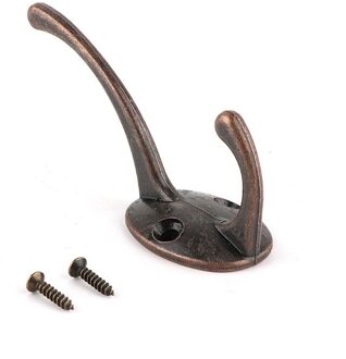 Legering Vintage Garderobe Haak Badkamer Jas Enkele Rode Haak Brons Hardware Haak