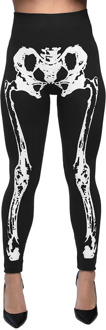 Legging Bones Stretch Dames Zwart