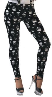 Legging doodskop Zwart