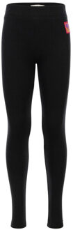 Legging heavy rib jersey antra voor meisjes in de kleur Houtskool - 92