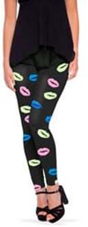 Legging Lips Black Multikleur