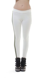 Legging met streepdetail - maat Ecru