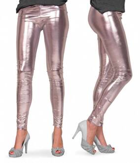 Legging Metallic Zilver Maat L/XL