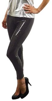 Legging pailletten zwart