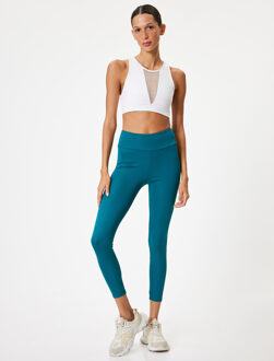 LEGGINGS Hoge taille Crop lengte (enkel) Legging Groen