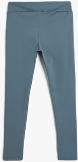 LEGGINGS Normale taille Band Gedetailleerd Legging Blauw