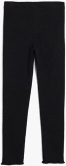 LEGGINGS Normale taille Binding gedetailleerd Legging Zwart