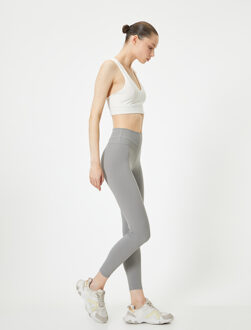LEGGINGS Normale taille Crop lengte (enkel) Legging Grijs