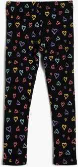 LEGGINGS Normale taille Met drukwerk Legging Zwart