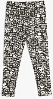 LEGGINGS Normale taille Met drukwerk Legging Zwart