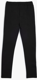 LEGGINGS Normale taille Met lederen accessoires Legging Zwart