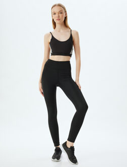LEGGINGS Normale taille verbindend Legging Zwart