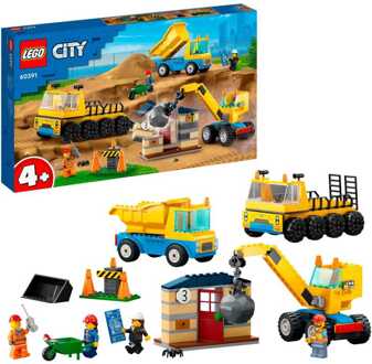 LEGO 60391 City Kiepwagen, bouwtruck en sloopkraan (4116039)