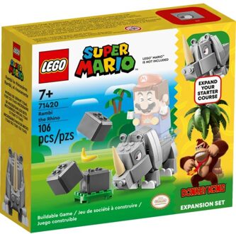 LEGO 71420 LEGO Super Mario Uitbreidingsset: Rambi de Neushoorn