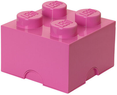 LEGO Brick 4 opbergbox - fuchsia Roze